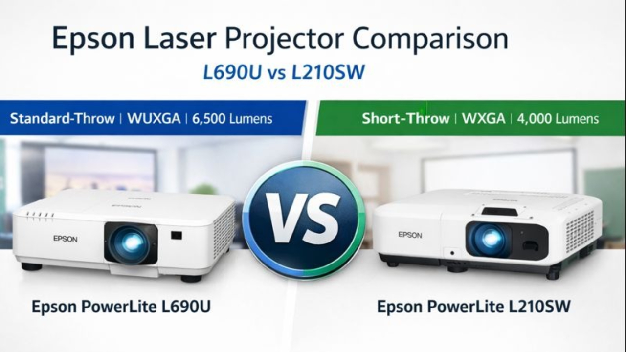 Epson PowerLite L690U vs L210SW: Laser Projector Comparison for Classrooms & Conference Rooms
