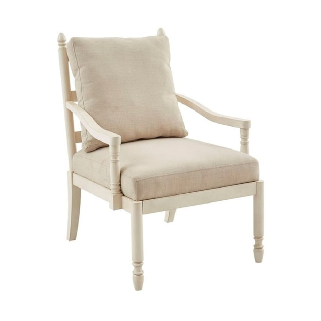 Olliix Martha Stewart Braxton Cream Accent Chair Miko Decor