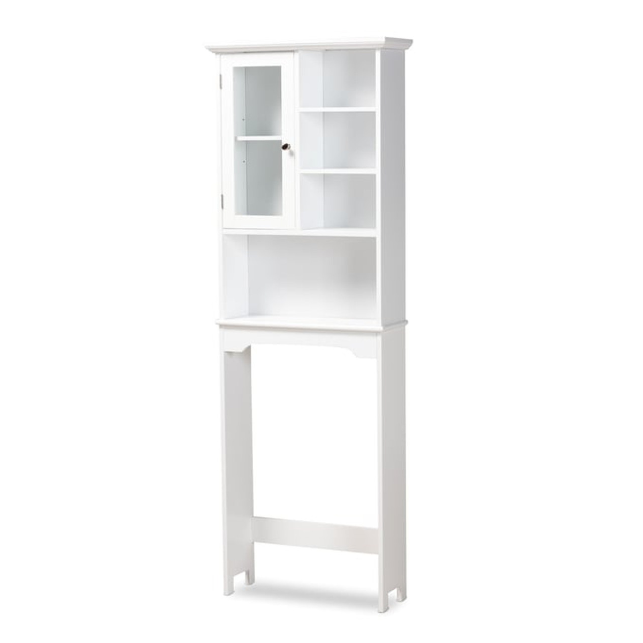 Baxton Studio Bauer 4-Drawer Bathroom Storage Cabinet in White