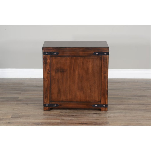 Purity Craft Seraphica Dark Brown Drawer Chair Side Table