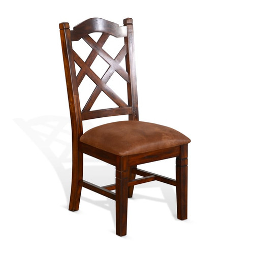 2 Purity Craft Seraphica Dark Brown Cross Back Chairs
