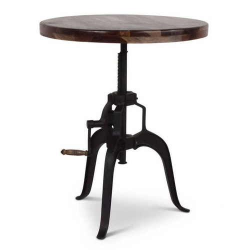 Steve Silver Sparrow Brown Round Crank Table