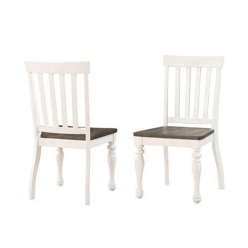2 Steve Silver Joanna Ivory Two Tone Side Chairs