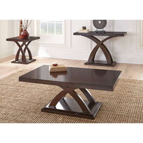 Steve Silver Jocelyn Espresso Cherry Sofa Table