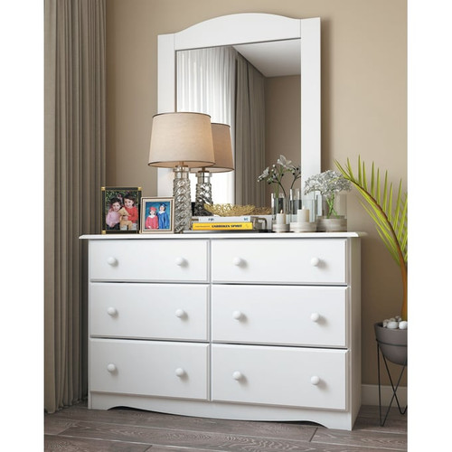 Palace Imports White Solid Wood Double Dressers