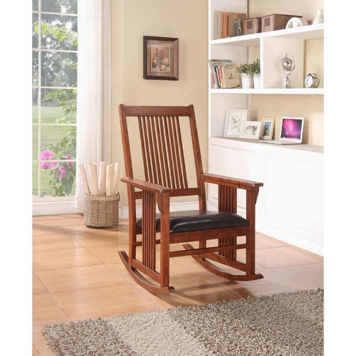 Acme Furniture Kloris Tobacco PU Rocking Chair