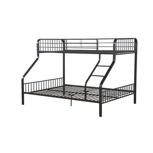 Acme Furniture Caius Gunmetal Twin XL Over Queen Bunk Bed