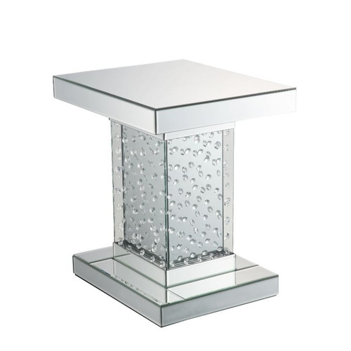 Acme Furniture Nysa Mirror Square End Table