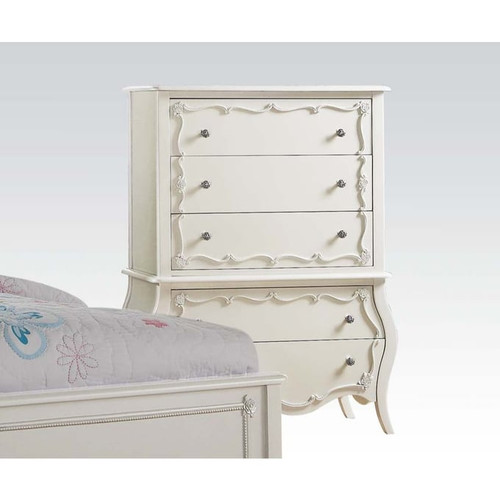 Acme Furniture Edalene Pearl White Chest