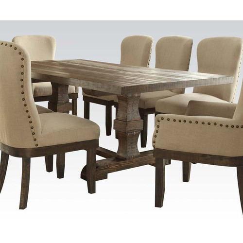 Acme Furniture Landon Salvage Brown Dining Table