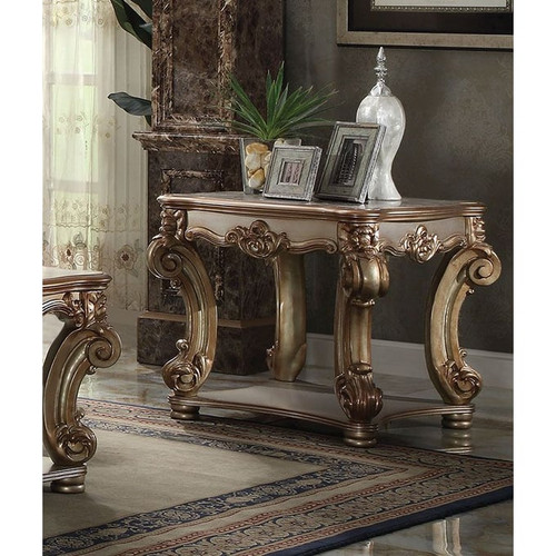 Acme Furniture Vendome Gold Patina End Table