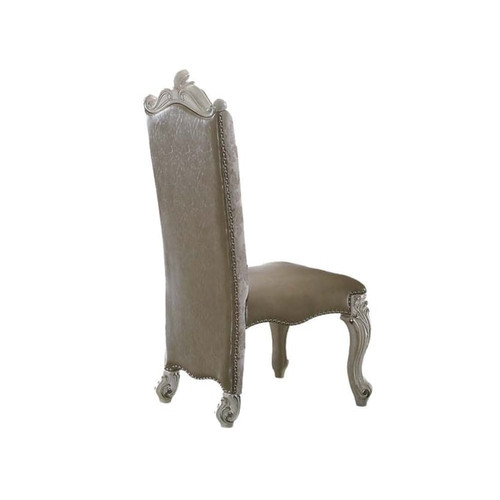 2 Acme Furniture Versailles Vintage Bone White Side Chairs