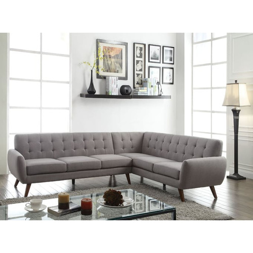 Acme Furniture Essick Light Gray Sectional Sofa