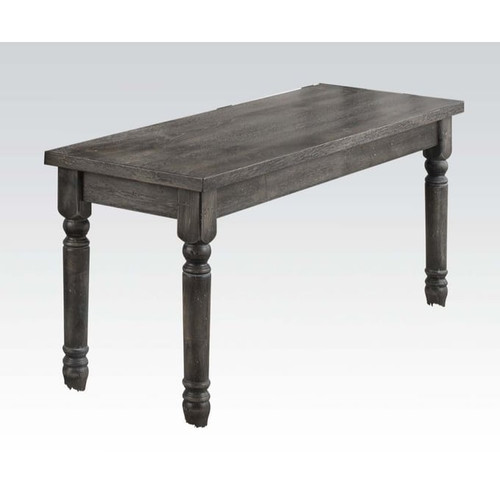 Acme Furniture Wallace Weathered Gray Bench