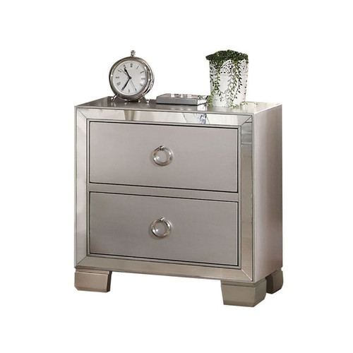 Acme Furniture Voeville II Platinum Nightstand