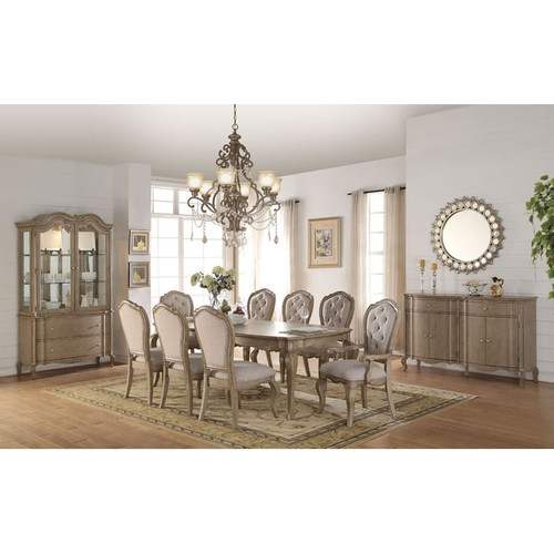 Acme Furniture Chelmsford Antique Taupe Dining Table