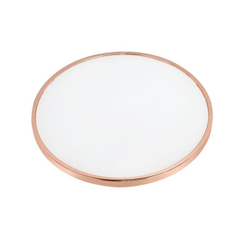 Acme Furniture Alivia Rose Gold Frosted Glass Coffee Table