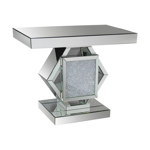 Acme Furniture Nowles Mirrored Console Table