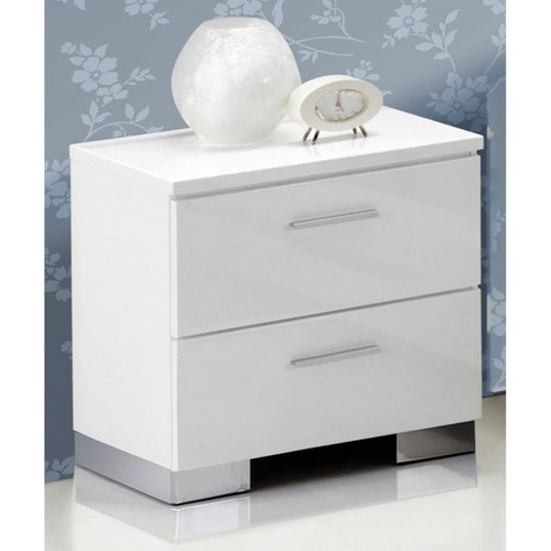 Acme Furniture Lorimar White Wood Nightstand