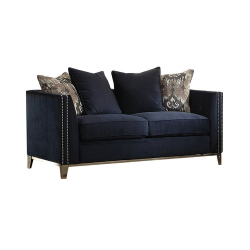 Acme Furniture Phaedra Blue Loveseat