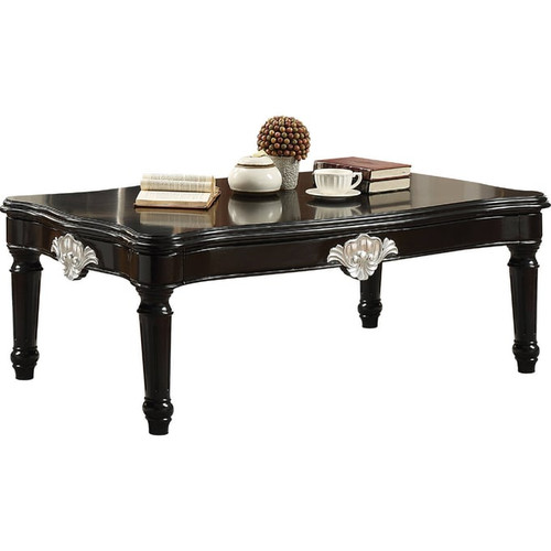 Acme Furniture Ernestine Black Marble Coffee Table