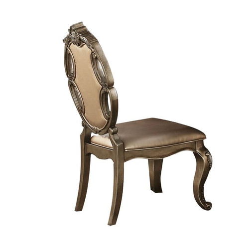2 Acme Furniture Ragenardus Vintage Oak Side Chairs