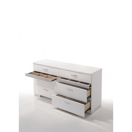 Acme Furniture Naima II White High Gloss Dresser