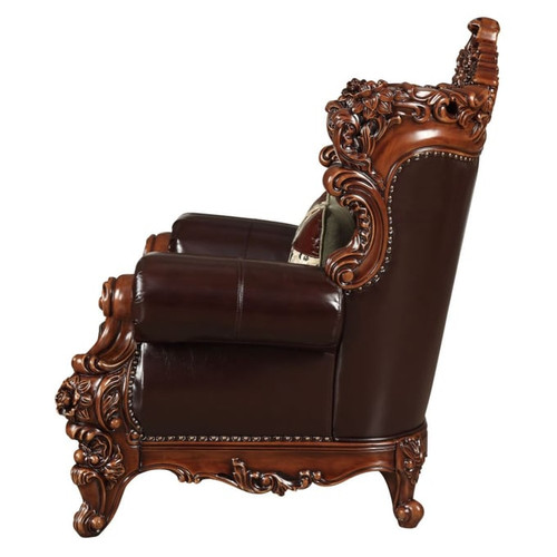 Acme Furniture Forsythia Espresso Walnut One Pillow Chair