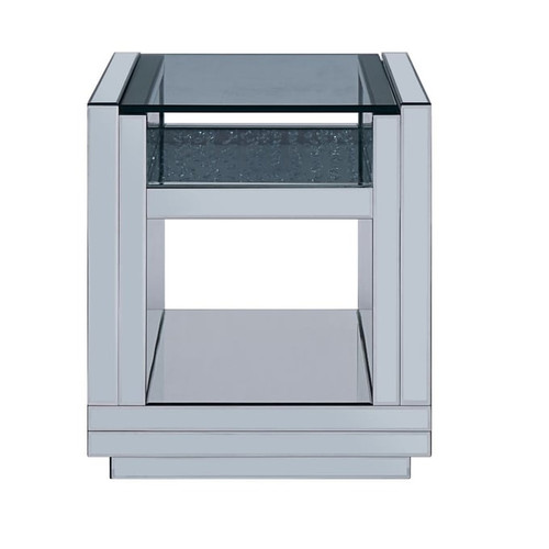 Acme Furniture Nysa Mirrored End Table