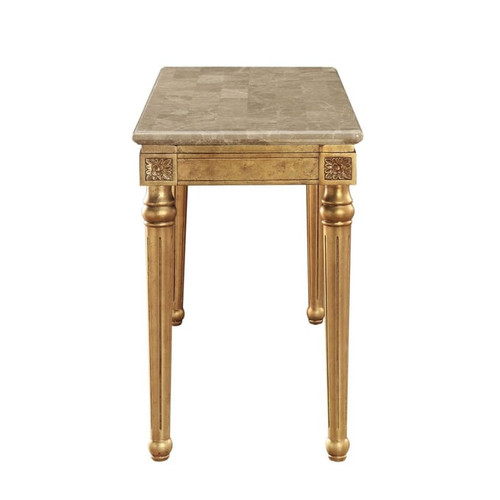 Acme Furniture Daesha Antique Gold Sofa Table