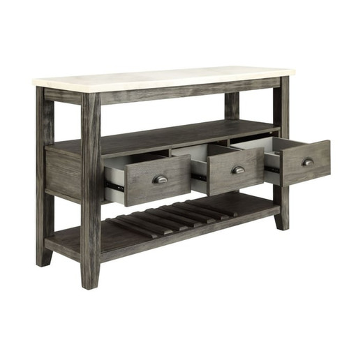 Acme Furniture Merel White Gray Oak Server