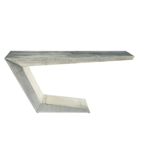 Acme Furniture Brancaster Aluminum Silver Desk