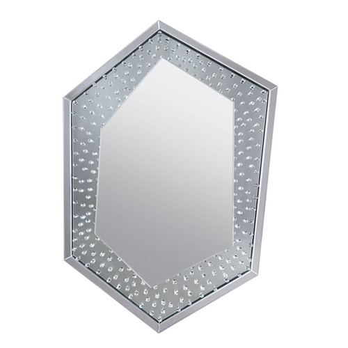 Acme Furniture Nysa Mirrored Clear Wall Mirror