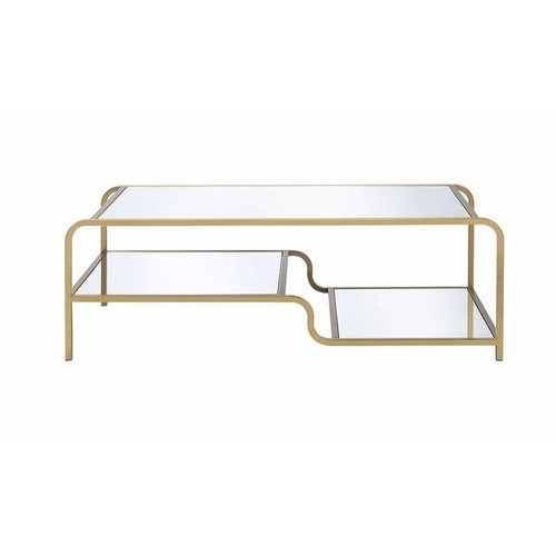 Acme Furniture Astrid Gold Mirrored Coffee Table