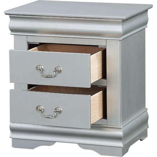 Acme Furniture Louis Philippe Platinum Nightstands