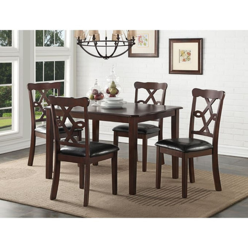 Acme Furniture Ingeborg Black Espresso 5pc Dining Room Set