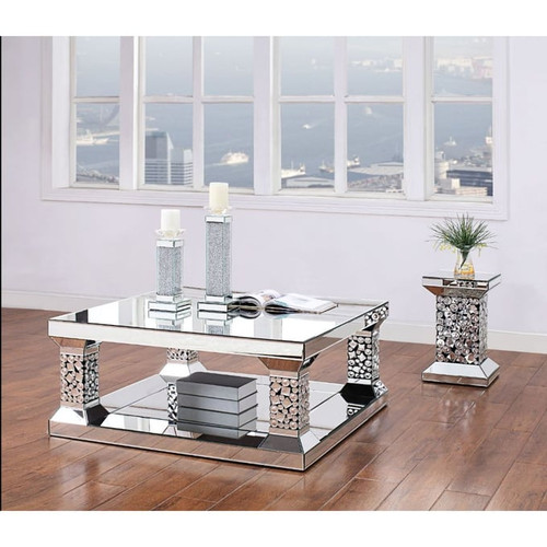Acme Furniture Kachina Mirrored Coffee Table