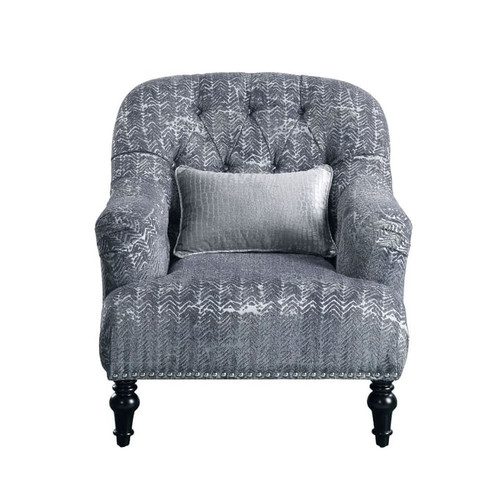 Acme Furniture Gaura Dark Gray One Pillow Chair