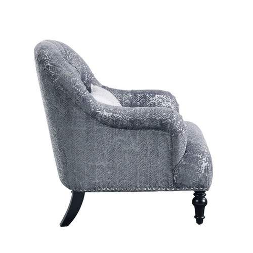 Acme Furniture Gaura Dark Gray One Pillow Chair