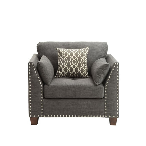 Acme Furniture Laurissa Light Charcoal Chair