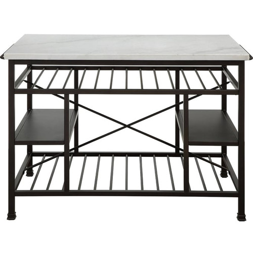 Acme Furniture Lanzo Gunmetal Kitchen Islands