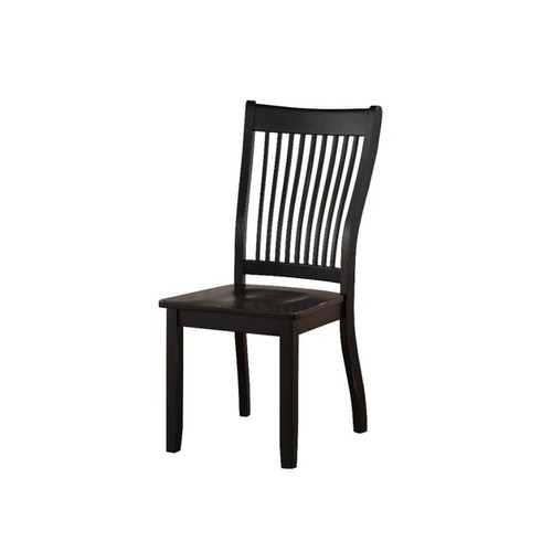 2 Acme Furniture Renske Black Side Chairs