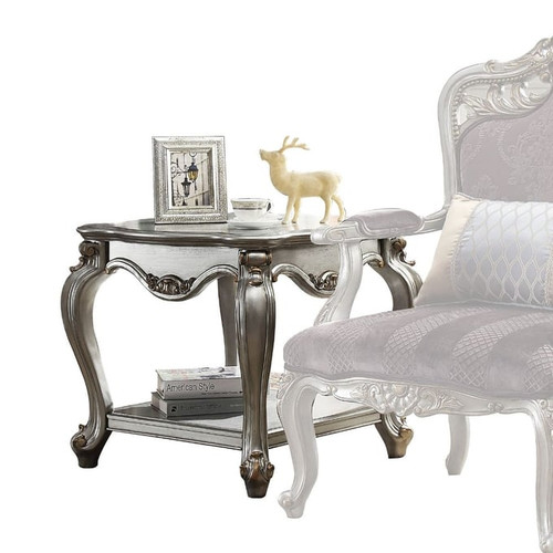 Acme Furniture Picardy Antique Platinum End Table