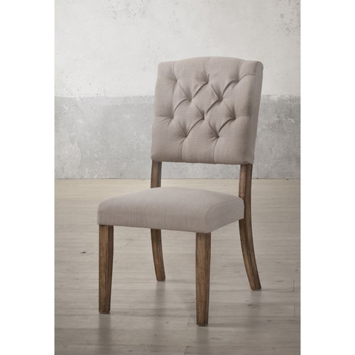 Acme Furniture Bernard Weathered Oak Side Chairs