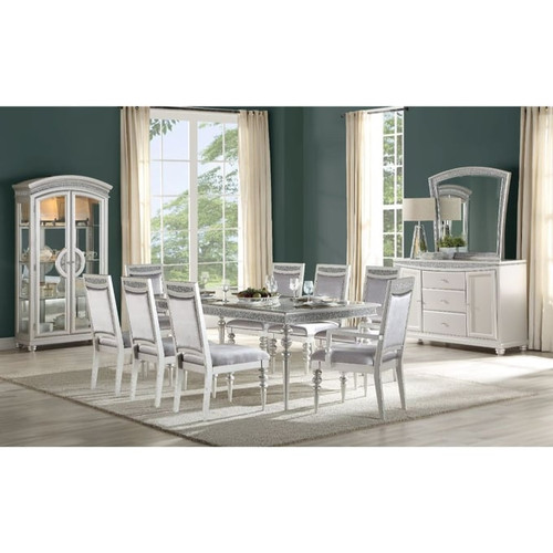 Acme Furniture Maverick Platinum Dining Table