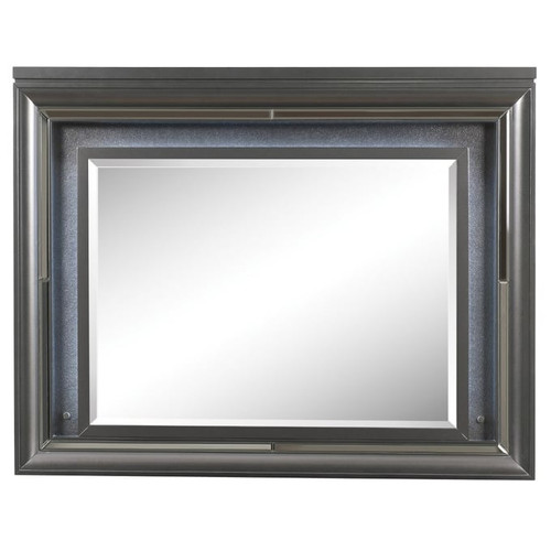 Acme Furniture Sawyer Metallic Gray LED Mirror