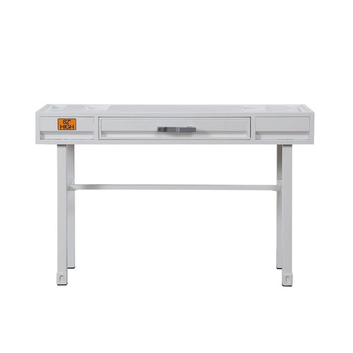 Acme Furniture Cargo White Metal Wood Vanity Desks