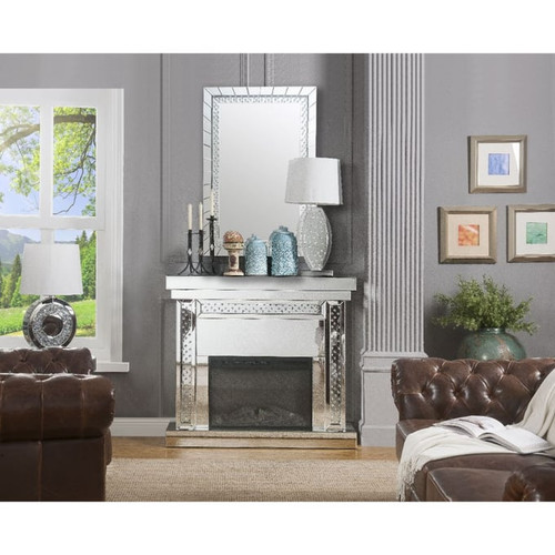 Acme Furniture Nysa Mirror Fireplace