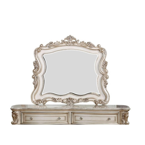 Acme Furniture Gorsedd Golden Ivory Mirror