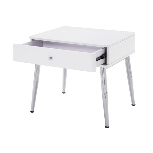 Acme Furniture Weizor White High Gloss End Table